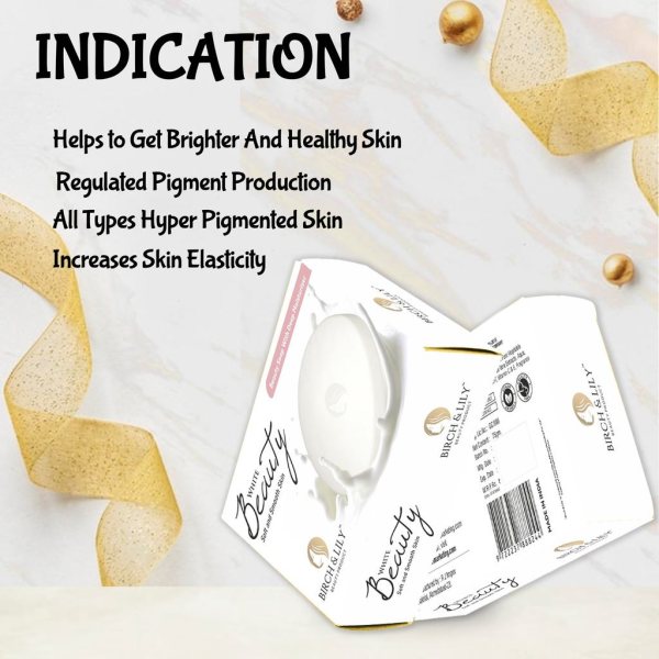 Birch And Lily White Beauty Soap 75g Pack of 2   Bath Essentials