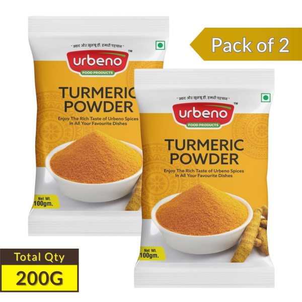 Urbeno Turmeric Powder 100g Pack of 2   Masala